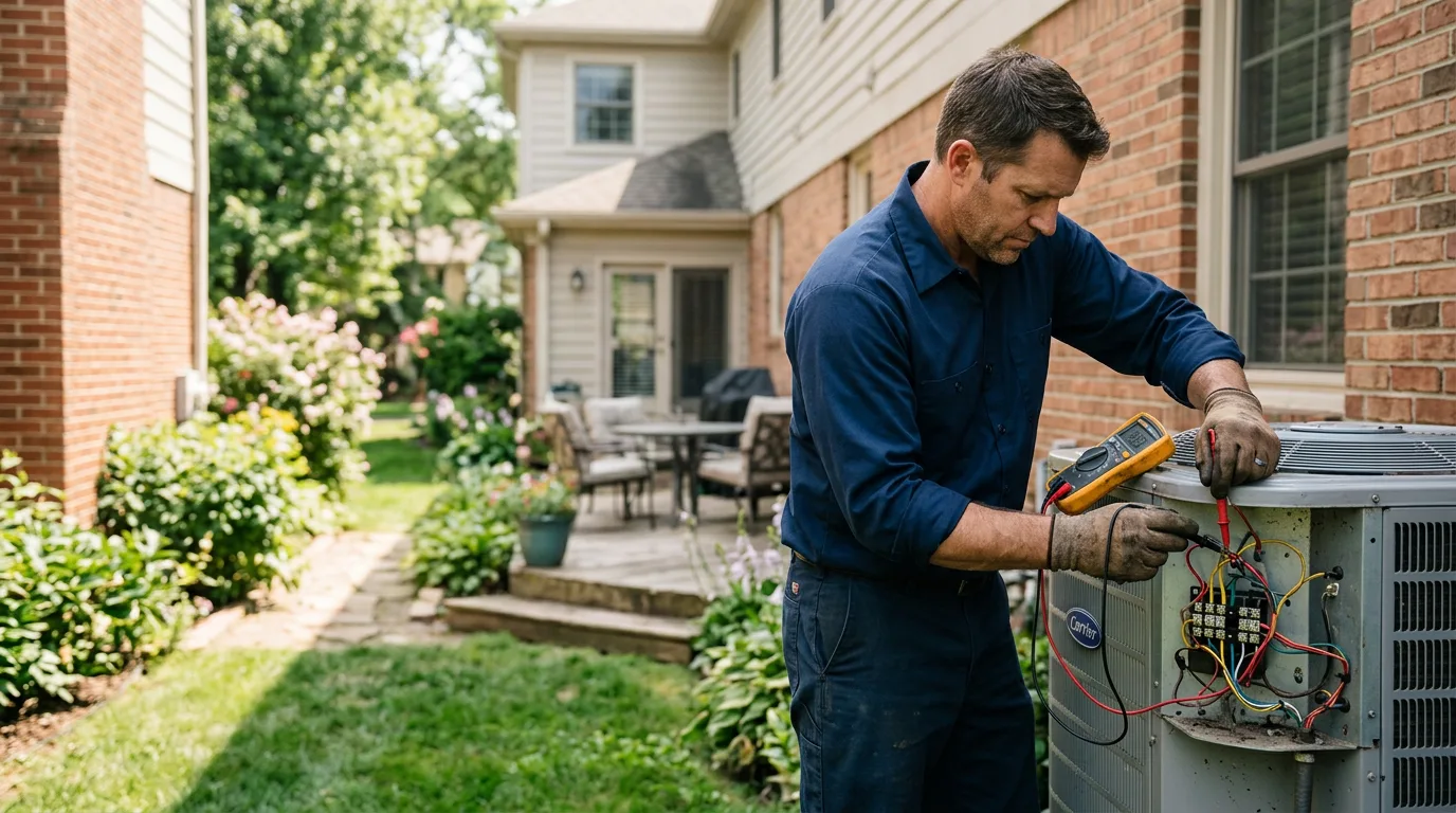 HVAC technician working near Melber, KY